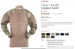Tru-Spec (T.R.U.) 1/4 ZIP COMBAT SHIRT