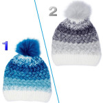 WONDER NATION Girl's One Size WINTER HAT w/POM Knit CHOOSE ~ New