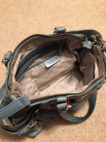 Michael Kors Light Blue Leather Handbag/Purse