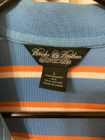 Brooks Brothers Country Club Short Sleeve Polo Shirt Mens Large
