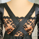 Handmade VINTAGE Black Lace Dress!