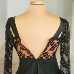 Handmade VINTAGE Black Lace Dress!