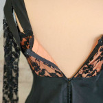 Handmade VINTAGE Black Lace Dress!