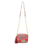 ~ NEW~ Celine Dion Collection "Harmonic" Leather Floral Mini Crossbody