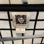 Anne Klein Open Cardigan Sweater with Black and white squares - NEW