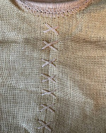 Cappelli Straworld Large Tan Burlap Straw Tote Purse