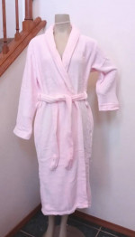 New Hard Rock Tulsa Pink Luxury Plush Robe Pockets Tie Cozy Lounge Spa