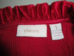 Womens Chicos Chico's Red Evening Occasion Dressy Jacket 1 S Small