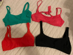 3 Aerie Bikini Tops and 1 Amazon Women's Size Medium