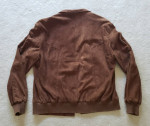 FACONNABLE Men’s Brown Suede Goatskin Leather Jacket – Sz LARGE