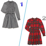 WONDER NATION Girl's size 2T CHRISTMAS DRESS Plaid FLARED ~ New