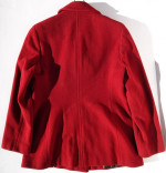 Calvin Klein Coat Wool Cashmere Double Breasted Red Peacoat size P10