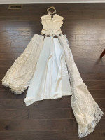 Deconstructed Vintage 1953 Wedding Gown
