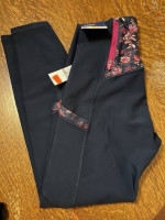 Leggings--Old Navy High-Rise Powersoft 7/8 Ankle, pocket, black. New