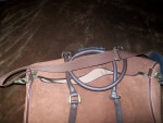 2003 Marlboro Suede Leather Travel Duffle Bag GUTS GRIT GEAR EXCELLENT