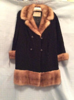VINTAGE PERSIAN LAMBSWOOL and BLONDE MINK COAT