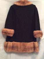 VINTAGE PERSIAN LAMBSWOOL and BLONDE MINK COAT