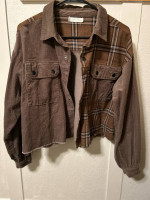 Women’s Cordurouy and plaid light jacket