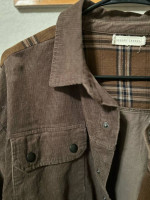 Women’s Cordurouy and plaid light jacket