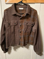 Women’s Cordurouy and plaid light jacket