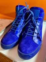Giuseppe Zanotti men’s blue suede high tops