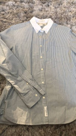lot of 2 men's long sleeve button up size medium shirts tops