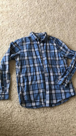 lot of 2 men's long sleeve button up size medium shirts tops