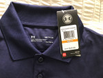 HANES POLO SHIRT - IMPACT SELECTOR label - NAVY - NEW (S)