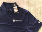 HANES POLO SHIRT - IMPACT SELECTOR label - NAVY - NEW (S)