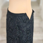 Escada DESIGNER Black Beaded and Sequin Skirt! Never WORN!