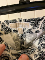 27-PRTT Michael Kors Woodbrook Paisley Miranda Pants Size 14 Black/Cream NWT