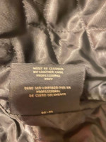 Leather Coat-Dockers, brown, men's size probably XL zip