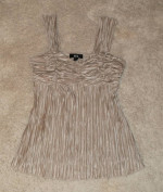 BCX SEXY BEIGE DRESSY TOP - Small