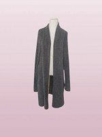 Barefoot Dreams CozyChic Lite open cardigan two pockets gray size 2X S