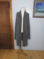 Barefoot Dreams CozyChic Lite open cardigan two pockets gray size 2X S