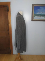 Barefoot Dreams CozyChic Lite open cardigan two pockets gray size 2X S