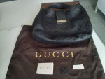 Gucci Black leather Guccissima Hobo Bag/Purse CC