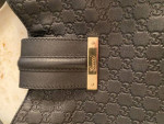 Gucci Black leather Guccissima Hobo Bag/Purse CC