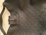 Gucci Black leather Guccissima Hobo Bag/Purse CC