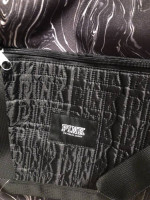 Victoria’s Secret PINK X-Large Black /White Marled DuffelOvernight Bag
