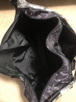 Victoria’s Secret PINK X-Large Black /White Marled DuffelOvernight Bag