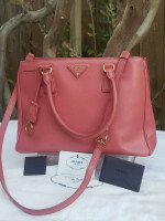 Prada Saffiano Lux Galleria tote satchel