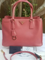 Prada Saffiano Lux Galleria tote satchel