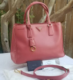 Prada Saffiano Lux Galleria tote satchel