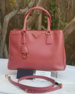 Prada Saffiano Lux Galleria tote satchel