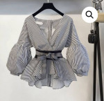 NWT WINTER STREET FASHION BUSINESS CHIC ME PUFF SLEEVE BLOUSE S:SMALL-LARGE