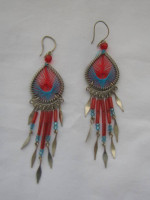 Earrings Handcrafted by American Indians-Exc.Cond