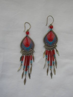 Earrings Handcrafted by American Indians-Exc.Cond