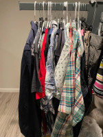 A variety of sizes MEN clothing