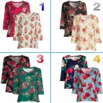 PIONEER WOMAN Women's size S -or- M V-NECK TOPS 2-Pack STRETCH ~ New